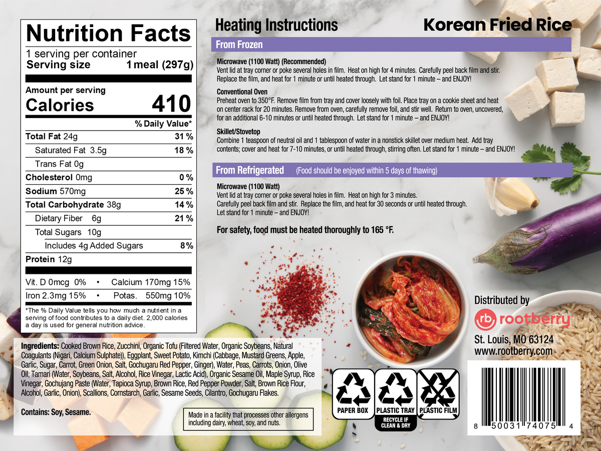 Korean Fried Rice Meal