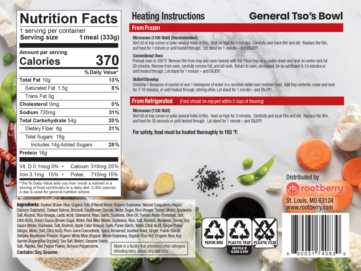 General Tso's Bowl Meal