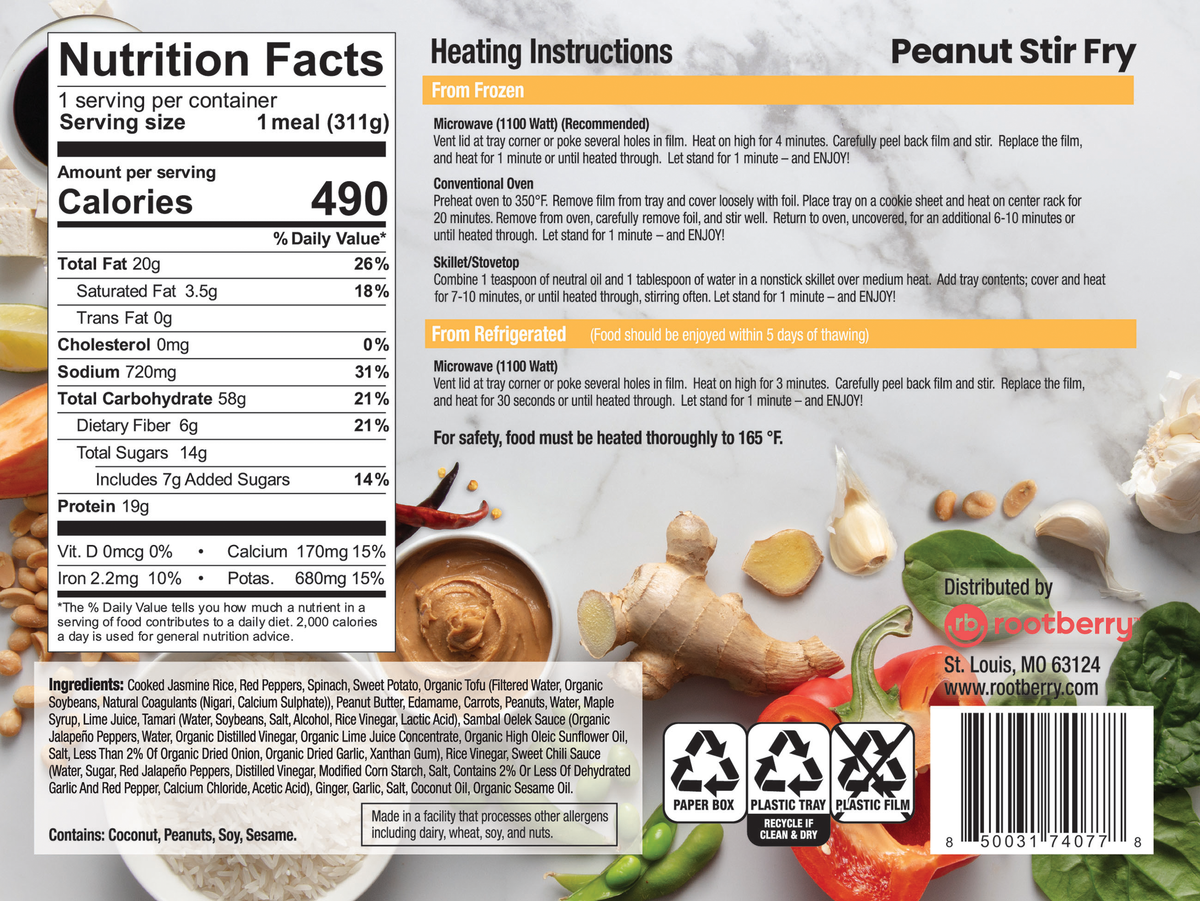 Peanut Stir Fry Meal