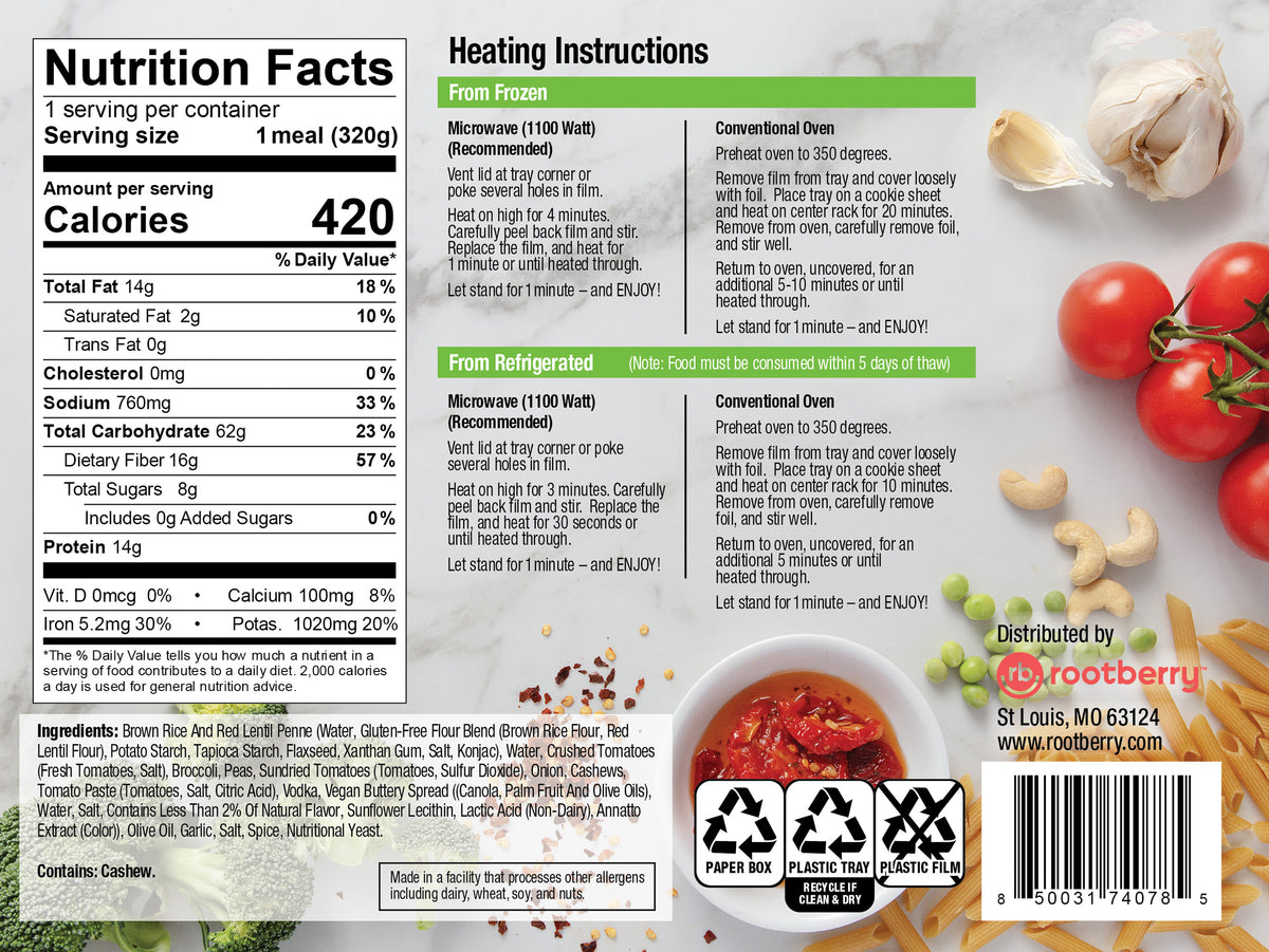 Penne alla Vodka Meal