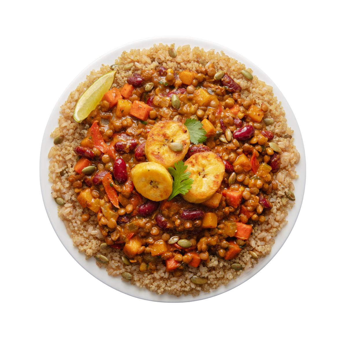 Caribbean Lentil Bowl Meal